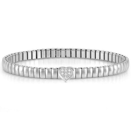 XTE XSMALL bracelet ed. LIFE in steel and cubic zirconia Heart