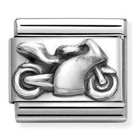 330101/69 NEW Classic Sterling Silver MotorBike Link