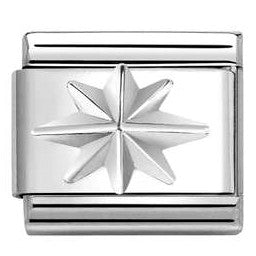 330106/06 NEW Classic Sterling Silver Wind Rose Link