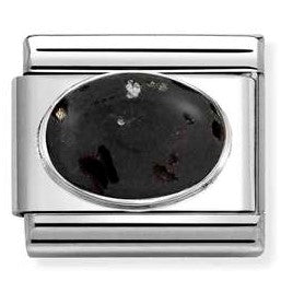 330510/43 NEW Classic Sterling Silver LAVA STONE Hard Stone Link