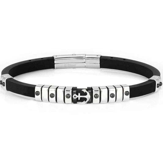 028813/002 CITY NEW EDITION Rubber & Steel Bracelet Anchor