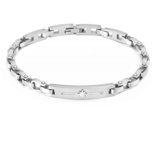 MANVISION bracelet, steel,cz, Wind Rose 133000/014