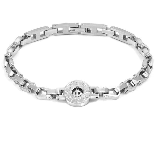 MANVISION bracelet,steel,CZ, ANCHOR Steel 133007/001
