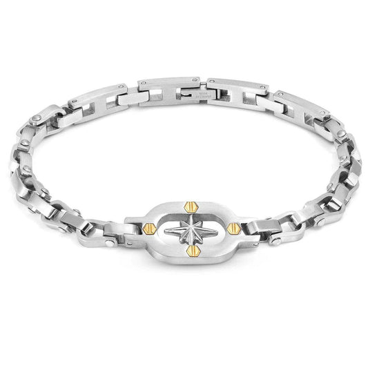 MANVISION steel bracelet GOLD HEX SCREWS Wind Rose 133010/014