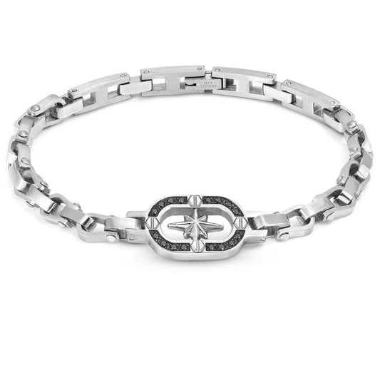 MANVISION bracelet, steel,CZ, Wind Rose 133013/014
