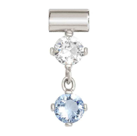 SEIMIA ed. Elegance SYMBOLS,925 silver,cz Pendant LIGHT BLUE 148827/003