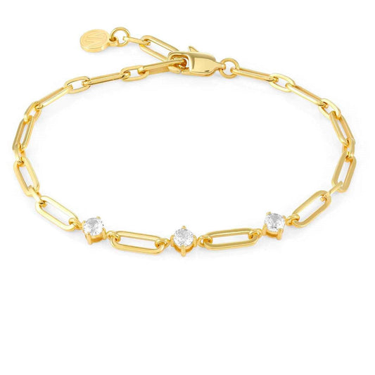 029400/012 CHAINSOFSTYLE Yellow PVD CZ Bracelet