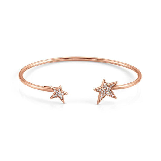 146707/011D STELLA Silver/RG CZ Bangle