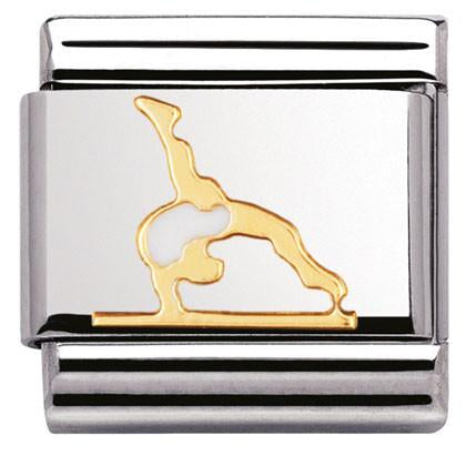 030203/37 Classic Gymnastics enamel and 18k gold