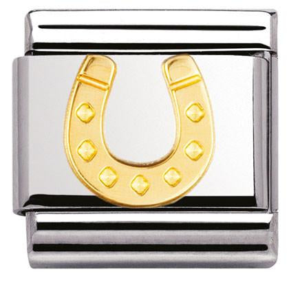 030115/11 Classic,S/steel,18k gold horseshoe