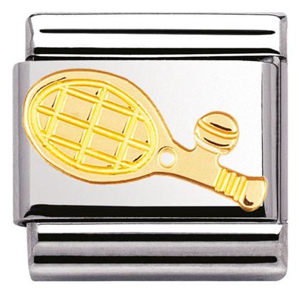 030106/05 Classic S/Steel,18k gold Tennis Racket