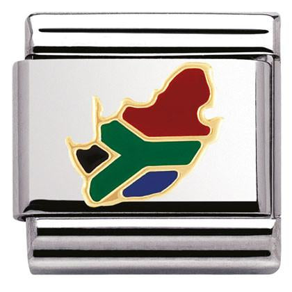 030245/06 Classic Flag ,S/steel,enamel,18k gold South Africa