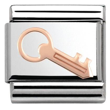 430104/16 Classic ,S/steel,9ct Rose Gold Key