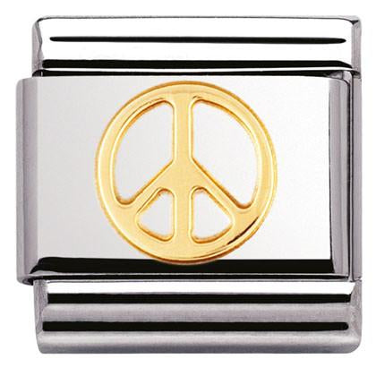 030116/06 Classic,S/steel,18k gold Peace