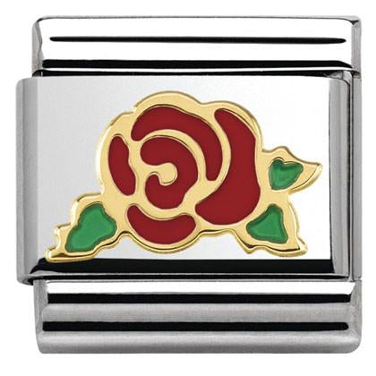 030285/30 Composable Classic MADAME MONSIEUR and steel and 18k gold sm (30_RED Rose Versailles)