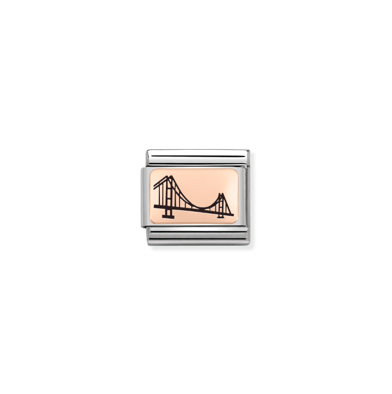 430111/08* Classic Rose Gold Humber Bridge Link