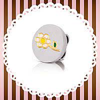 MYBONBONS 18K YG Enamel White Daisy Disc 065084/002