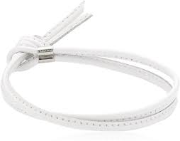 BON BON bracelet in leather and st. steel (000 White) 065088/000