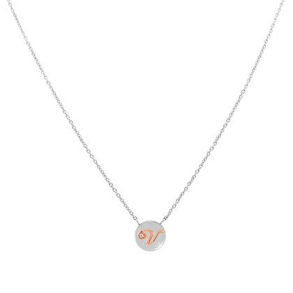 MYBONBONS 9K RG Stainless Steel Letter V Necklace 065060/022