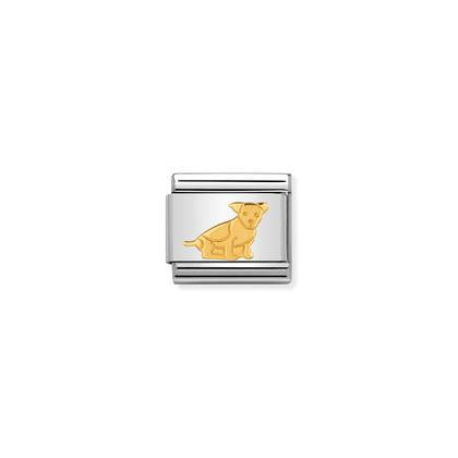 030112/33 Classic Gold Seated Dog Link