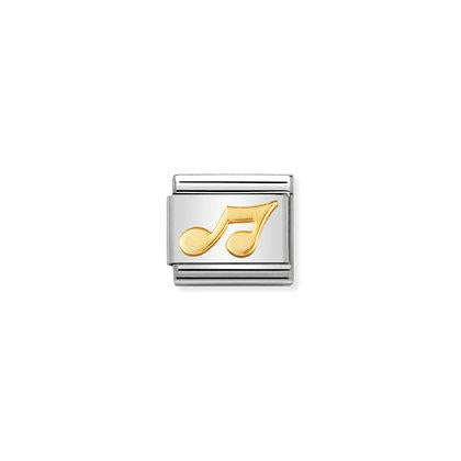 030117/02 Classic Yellow Gold Musical Note Link