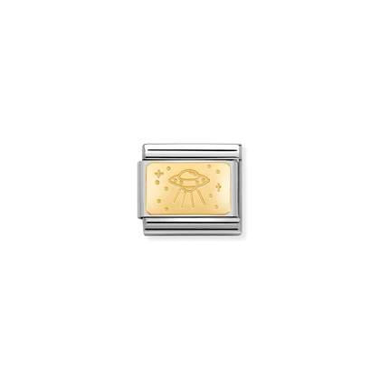 030153/20D Classic Yellow Gold Plate UFO Link