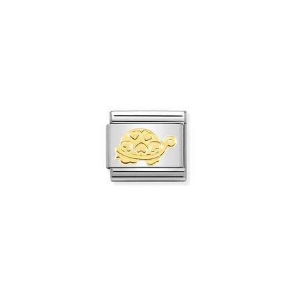 Classic Gold Tortoise with Hearts Link