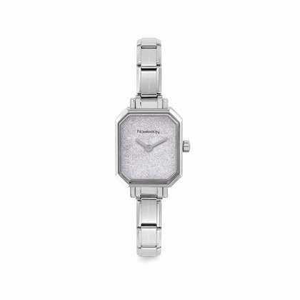 076030/023 Classic Composable Watch with Silver Glitter Dial
