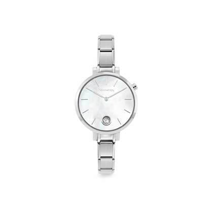 076033/008 Composable Watch with Mother of Pearl Dial & Cubic Zirconia