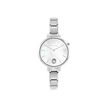 076033/008 Composable Watch with Mother of Pearl Dial & Cubic Zirconia