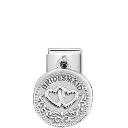 331804/10D Classic Silvershine Bridesmaid Wishes Drop Link