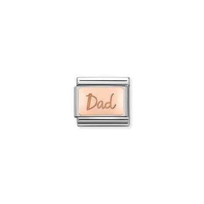 430101/32 Classic Rose Gold Plate Dad Link